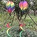 Delight eShop Striped Rainbow Windsock Hot Air Balloon Wind Spinner Garden Yard Outdoor Decor