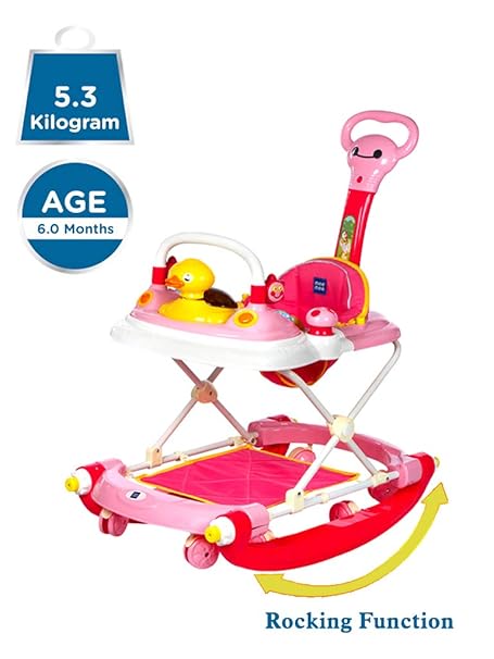 Mee Mee Simple Steps Walker (Deep Pink)