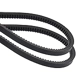 uxcell 2Pcs AX100 EPDM V-Belt, Raw Edge Cogged