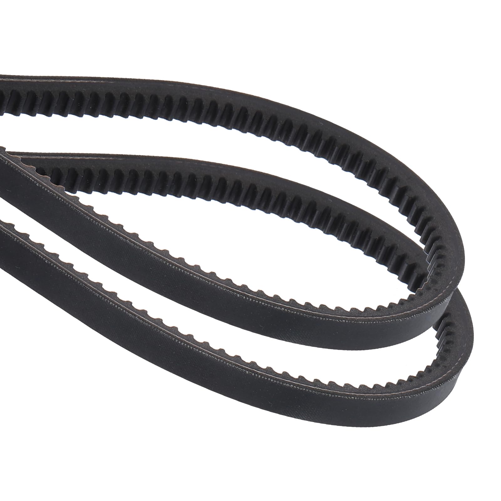 uxcell 2Pcs AX100 EPDM V-Belt, Raw Edge Cogged