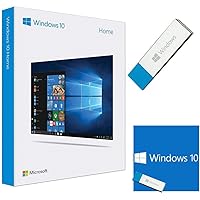 Windows 10 Home 64 bit / 32 bit | USB Flash Drive | English | Windows 10 OS Home 32 bit / 64 bit | 1 PC