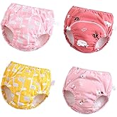 U0U Baby Girls Cotton Training Pants Toddler Potty Training Underwear for Boys and Girls