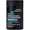 Sports Research Magtein Magnesium L-Threonate Capsules - Magnesium Supplement for Memory, Focus & Cognition - Magnesium L Thr