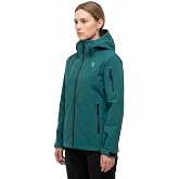 Women's 20000mm Waterproof Rain Jacket Lightweight Packable Hooded Raincoat | 2.5L Hardshell Shell, Fully Seam-Sealed, 5 Pockets, Reflective Logo, XS-4XL, for Hiking Travel Cycling Golf