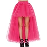 Noomlfish Girls High Low Long Tutu Skirts Kids Tulle Party Maxi Skirt (4-12 Years)