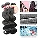 HEBE 10A Peruvian Body Wave Hair 3 Bundles 18 20 22 inches Unprocessed Peruvian Body Wave Hair Weave 100% Virgin Human Hair Extensions Natural Black 1b Can be Dyed