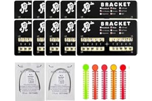 Sino Dental Group 200pcs/Pack Teeth Model Mini Roth Brackets Roth 022 Slot Bondable with Hook on 345