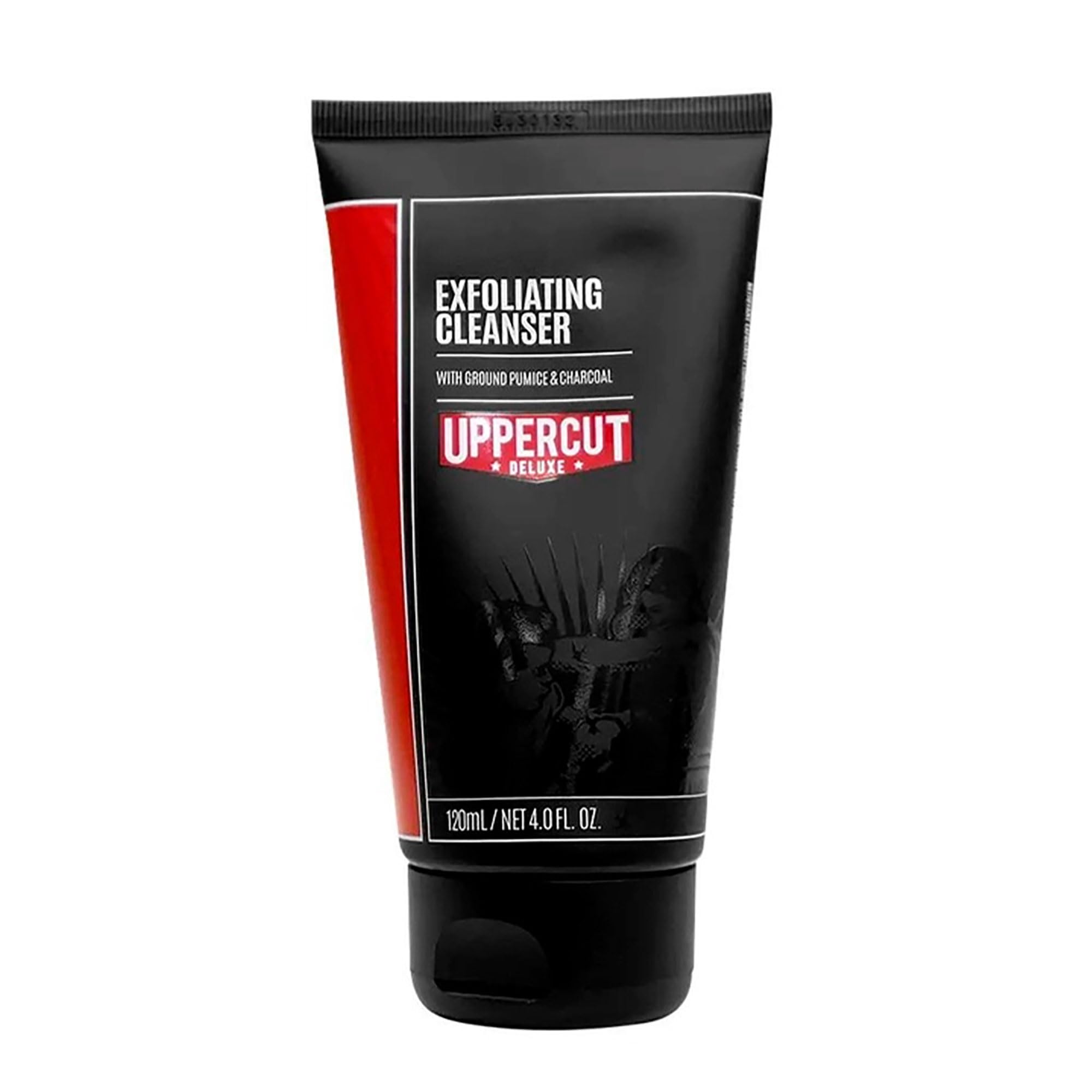Uppercut Deluxe Exfoliating Cleanser, Gently Cleanses and Detoxes Skin with Ground Pumice and Charcoal, Suitable for Daily Use 120ml
