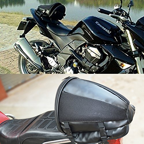 Motorcycle Rear Seat Bag Multifunction Saddle Bag Universal Moto Tank Bag Racing Oil Tank PU Leather Storage Tail Bags