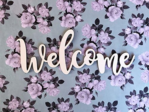 Welcome word cutout 10"