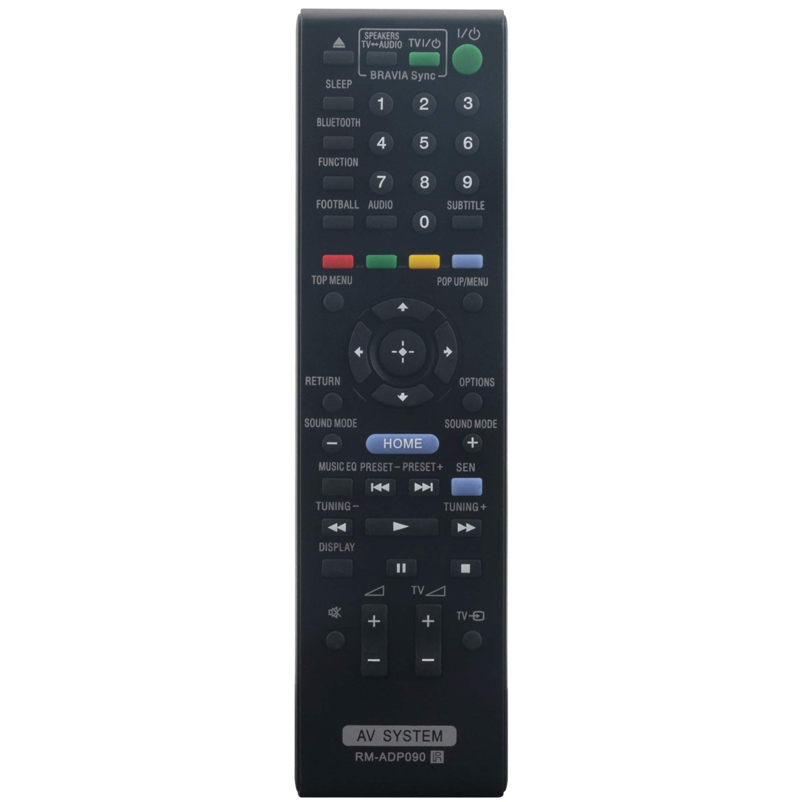 RM-ADP090 Replace Remote Control - VINABTY RM ADP090 Remote Control for Sony Blu-ray Disc DVD Home Theatre BDV-E2100 BDV-E4100 BDV-EF1100 BDV-E3100 BDV-E6100 RMADP090 Remote Controller