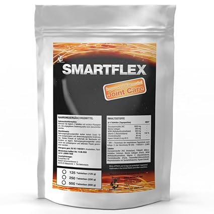SMART FLEX | 250 Tabletten Großpackung | Gelenk Nährstoffe | Hochdosierter Komplex mit Glucosamin, Chondroitin - Knorpelschut