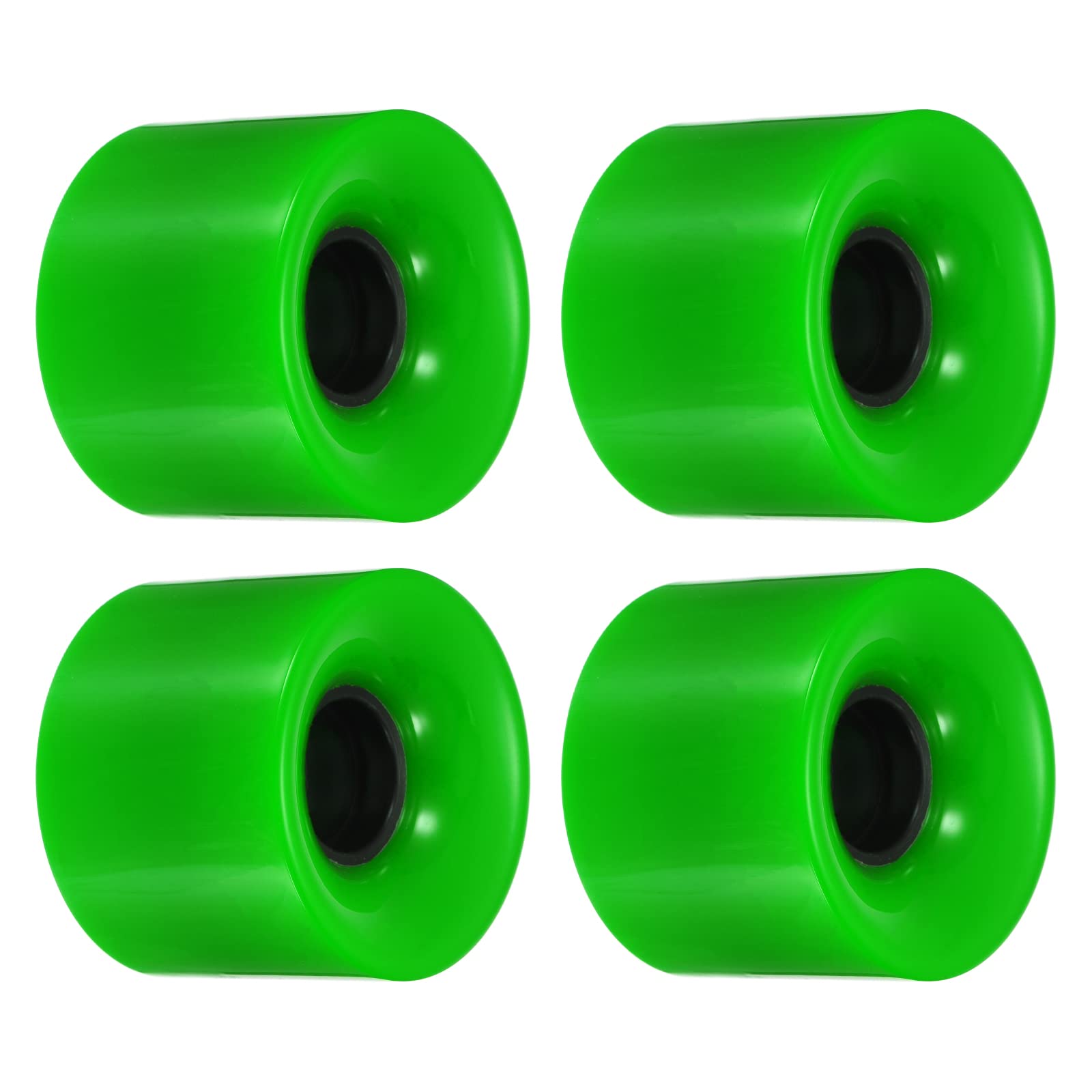 PATIKIL 60mm Longboard Wheels, 4 Pack Skateboard Wheel Street Wheels for Skateboards Cruiser Wheels Replacement 78A, Green