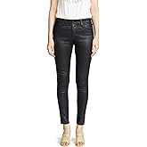 AG Adriano Goldschmied Womens Farrah Leatherette High-Rise Skinny Fit Ankle Pant