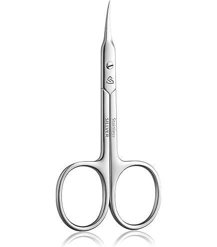 Amazon.com : ZIZZLON Cuticle Scissors Extra Fine Curved Stainless