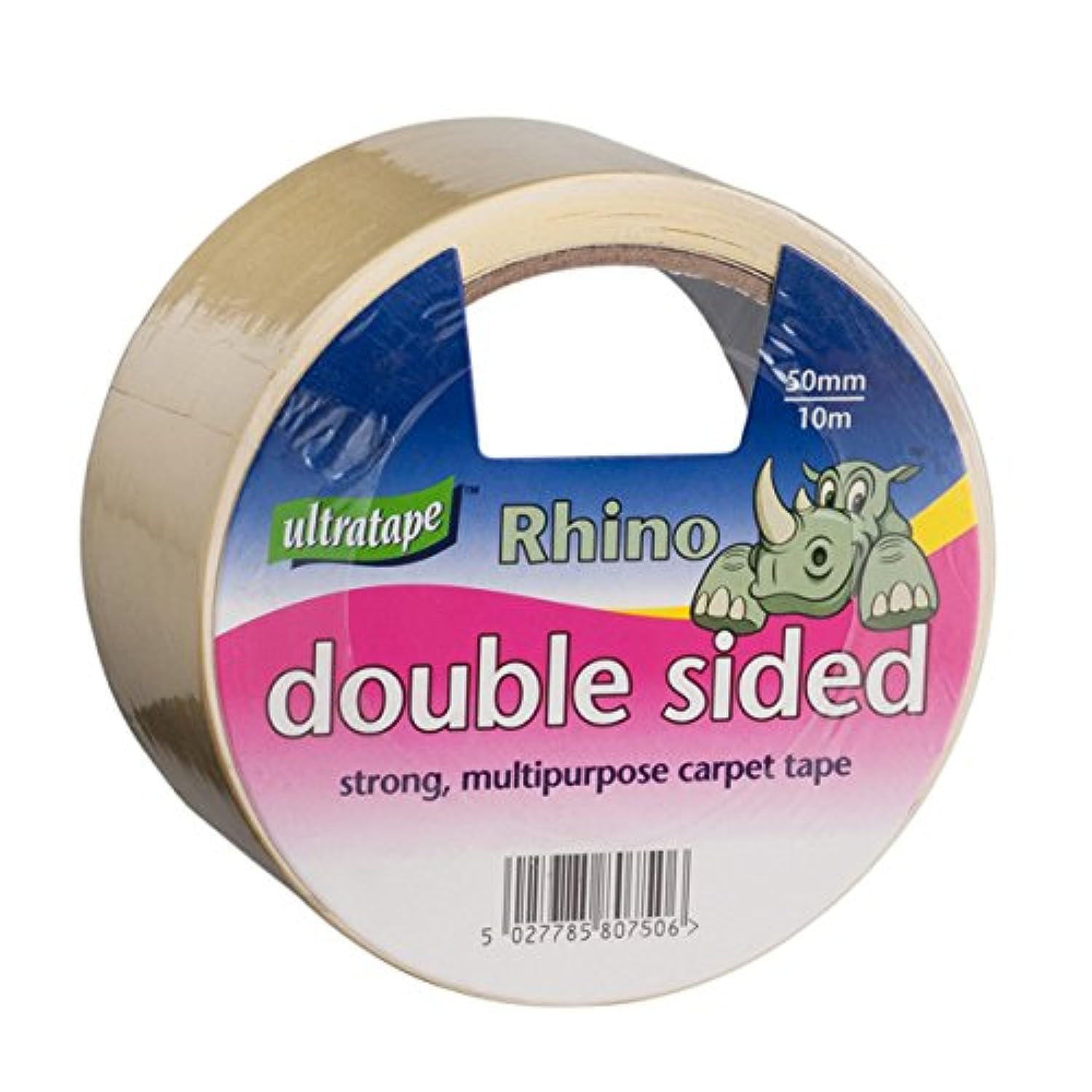 UltraTape 50MM X 10M White Double Sided PP Tape - Economy Grade
