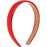 CURASA Red Headband Wide Thick Flat Headbands for Women Non Slip Hair Bands Red Head Band For Girls Hair Accessories