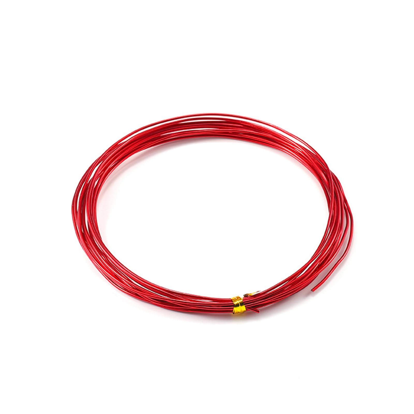 Aoktorkit 50m Red Aluminium Craft Wire, 30 AWG, Bendable, Flexible, for Sculpting, Jewelry Making, Wire Weaving, Wrapping, DIY Crafts