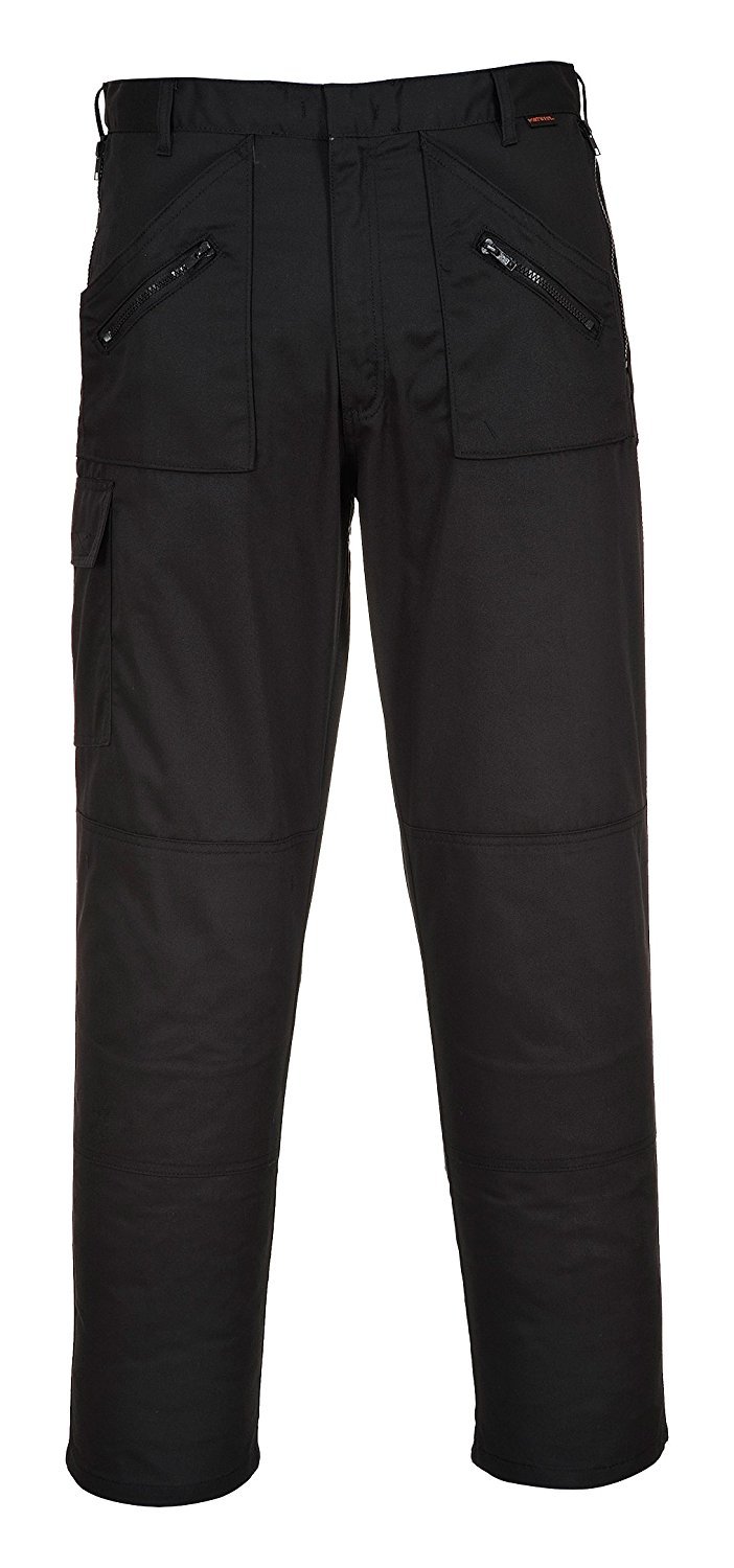 Portwest S887 Comfort Reinforced Knee Action Trouser Black, 42