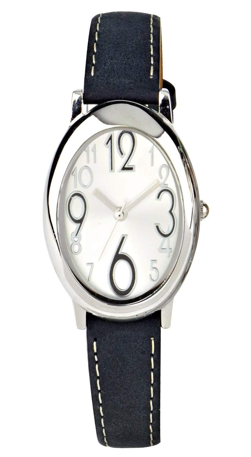 Eton Women's Classic Analogue Black Faux Leather Watch - 3198L-BK