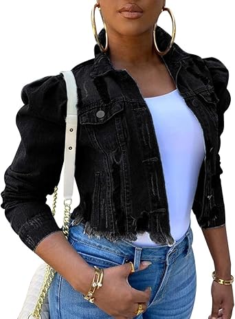 short waisted jean jacket
