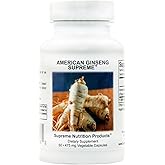 Supreme Nutrition American Ginseng Supreme, 60 Pure American Ginseng Root Vegetarian Capsules
