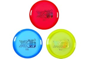 X-UFO Disc Golf Set - Disc Golf Beginner's Set 3-Piece Set with Putter, tee, and mid-Range disc, 170-178 Grams, for Beginners