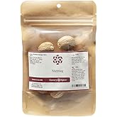 Savory Spice Whole Nutmeg - Fresh Whole Nutmeg from Grenada for Baking, Breads, Pies, Pastries, Béchamel & Stews (5-Count)