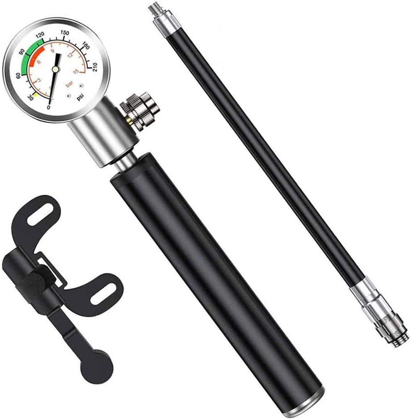 Cykelpumper Bike Pump Bike Pump With Pressure Gauge 210 Psi Mini Portable Bicycle Needle