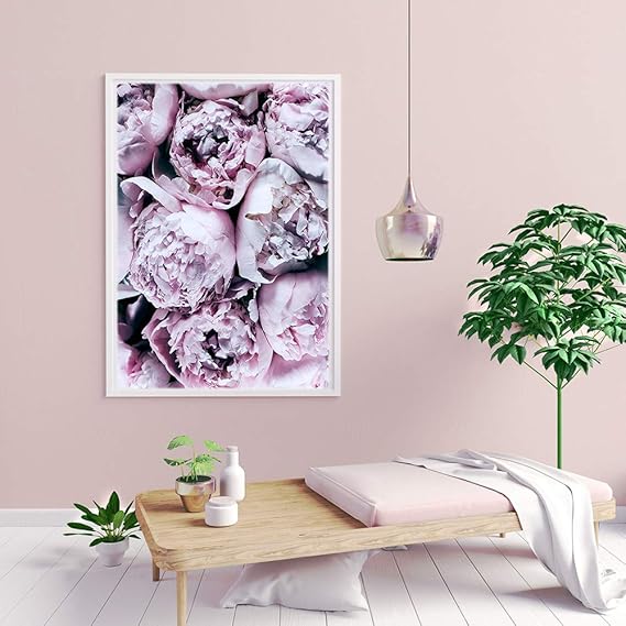 DZXGY Fotos Decoración Salón Resumen Púrpura Peonía Carteles E