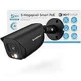 Amcrest 5MP IP PoE AI Camera w/ 49ft Color Night