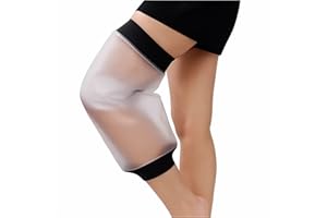 Knee Shower Cover, Adult Waterproof TPU Shower & Bath Bandage and Cast Protector for Knee Watertight Protection to Broken Kne