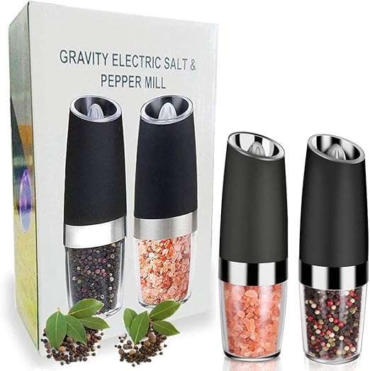 Best Spice Grinder 2021 Amazon.com: AUYI Gravity Electric Pepper Grinder Set And Salt 