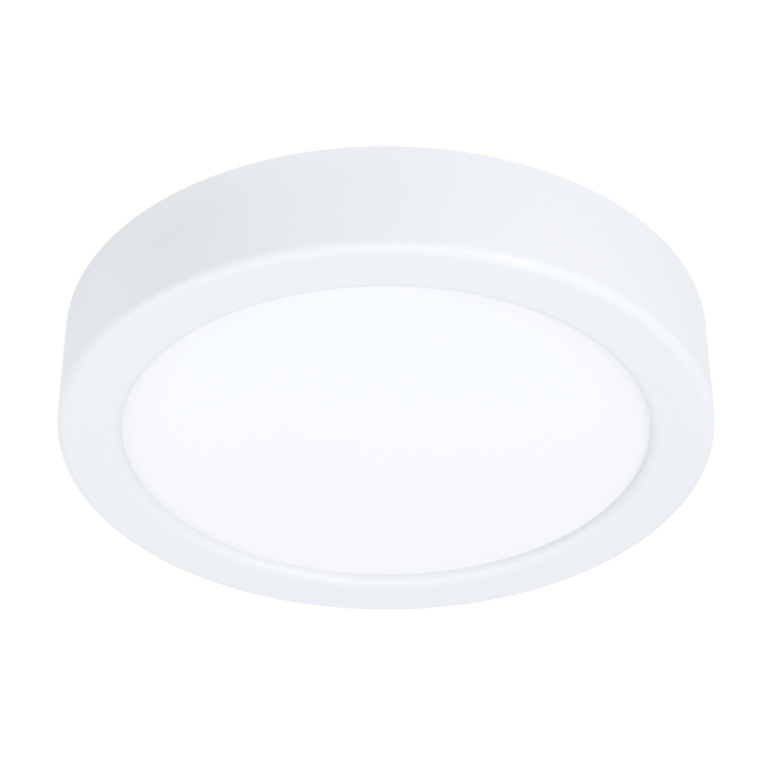EGLO Fueva 5 LED Ceiling Light, Diameter 16 cm, 1-Bulb Surface-Mounted Light Made of Steel and a Plastic Light Area, Ceiling Light in White, LED Surface Light, Warm White — image 1