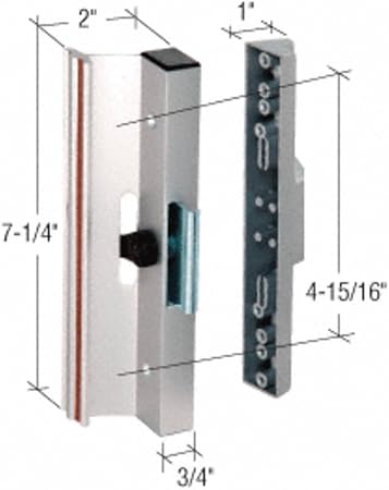 Aluminum Clamp Style Surface Mount Handle 4 15 16 Screw Holes