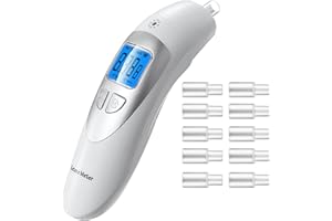 JASTEK Ketone Breath Meter High Accuracy Breath Ketone Tester Tracing Diet & Ketosis Status Ketosis Breath Analyzer with 10 Mouthpieces, White