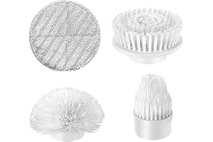 SZFIXEZ DST-180/DST-01 4pcs Electric Spin Scrubber Replacement Brush Heads, Cordless Floor, Wall, Tub and Tile Scrubber Head Brushes for Shower, Kitchen and Bathroom