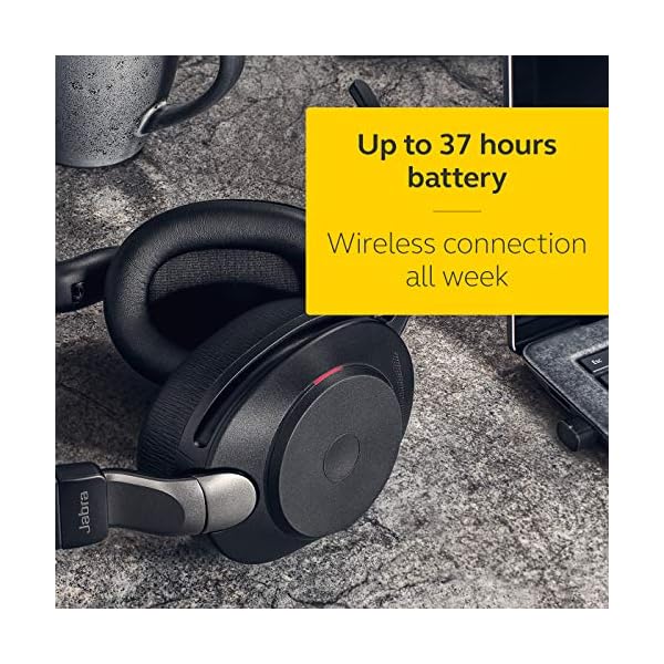 Jabra-Evolve2-85-Wireless-PC-Headset--Noise-Cancelling-UC-Certified-Stereo-Headphones-With-Long-Lasting-Battery--USB-C-Bluetooth-Adapter--Black Jabra Evolve2 85 Wireless PC Headset – Noise Cancelling UC Certified Stereo Headphones With Long-Lasting Battery – USB-C…