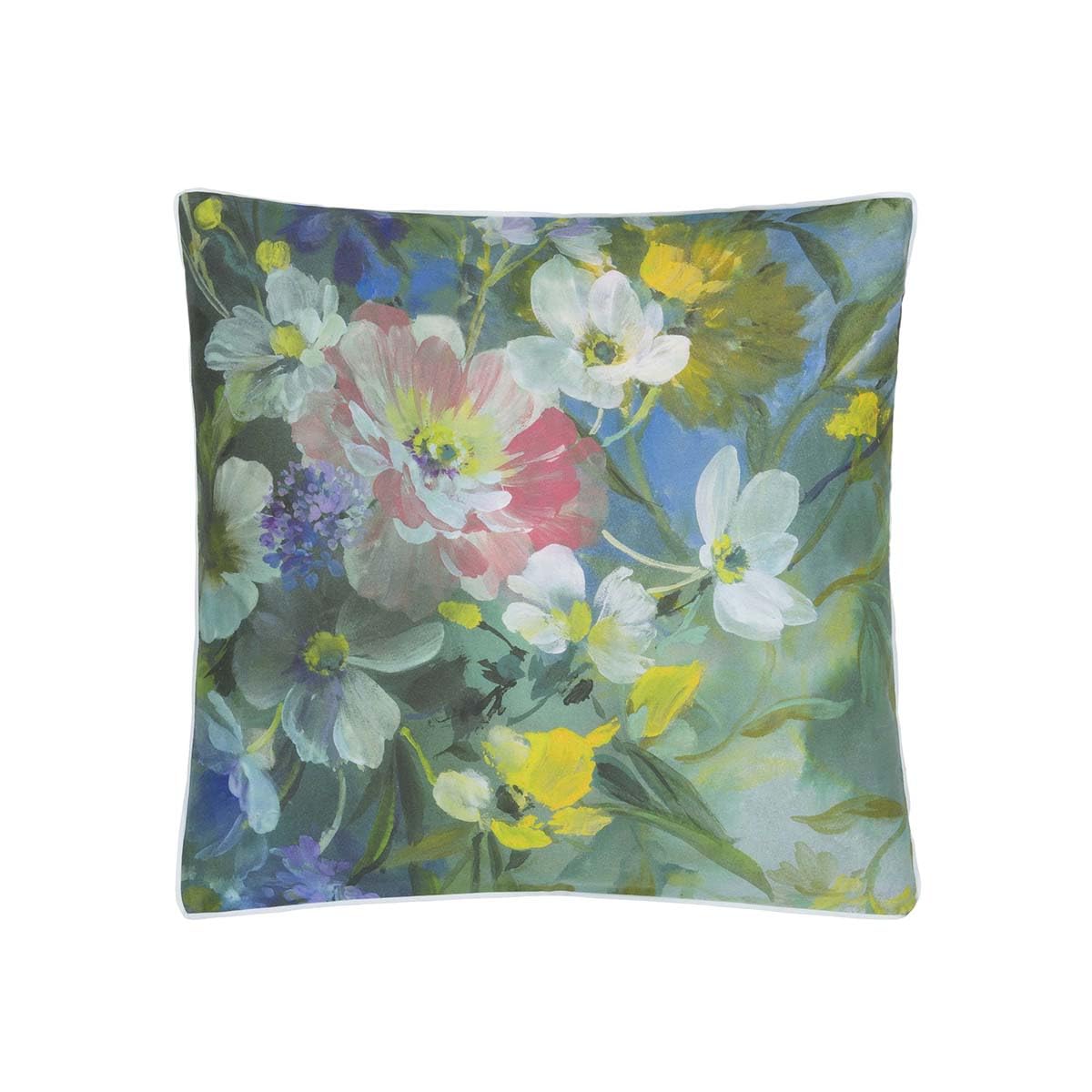 Gladys Blossom Printed Cotton Satin Pillowcase 65 x 65 cm Designers Guild
