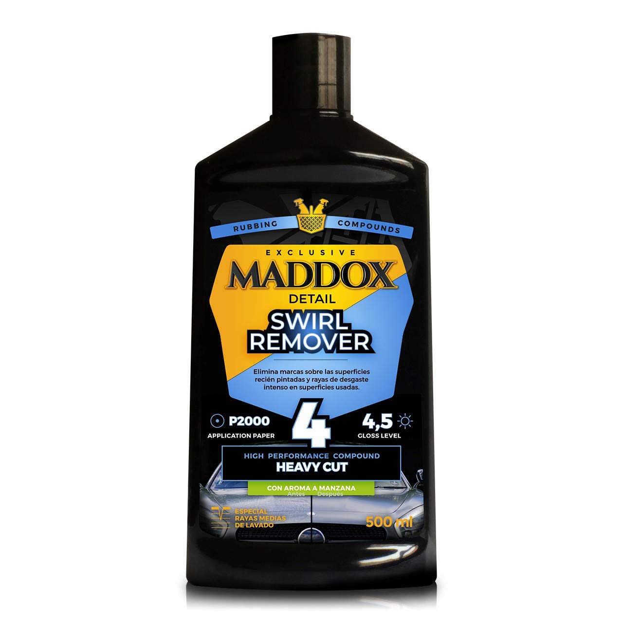 Maddox Detail - Swirl Remover 500ml | High-Performance Car Polisher | Removes Scratches and Wash Marks | Renew Your Car's Paint | Scratch Remover Car Polish for Exterior Car Cleaning