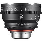 Rokinon XN16 XEEN 16mm T2.6 Lens for Canon EF (Black) | Professional cinema lens delivers precise manual focus and exceptional image quality for filmmaking.