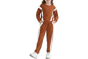 SANMIO Toddler Girl Clothes 2 Piece Outfits Fashion Sweatshirts+Sweatpants Long Sleeve Tracksuit Clothing Set Size 3-12Y