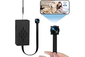 QETATIY 1080P Hidden Camera DIY Module, Tiny Spy Camera Wireless WiFi Nanny Cam Hidden Cameras with Motion Detection 140° Wide Angle, Portable Mini Camera Module for Home Security