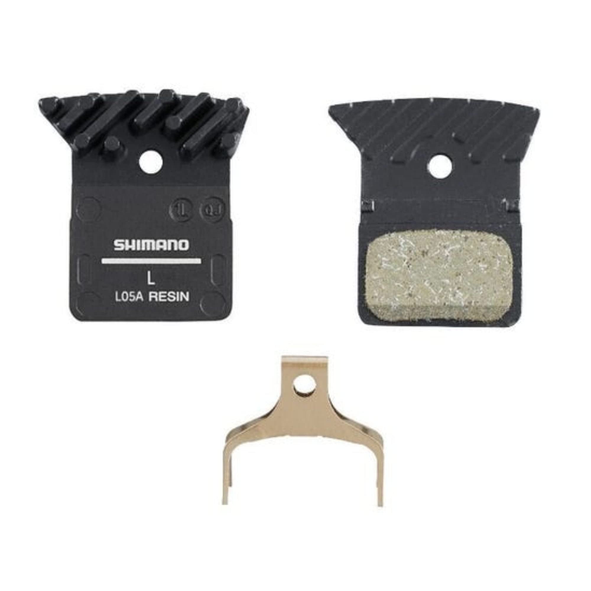 SHIMANO BRBX Pads + spg Alloy Back Resin L05A w/Fin Black one size