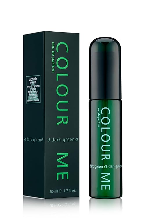 COLOUR ME Dark Green Perfume for Men. 50ml Eau de Parfum, Long-Lasting Luxury Fragrance - Mens Aftershave by Milton-Lloyd