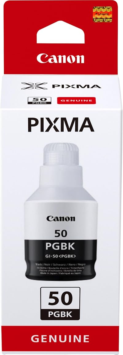 Canon GI 50 PGBK Black Ink Refill for PIXMA G5050 G6050 G7050 GM2050 GM4050