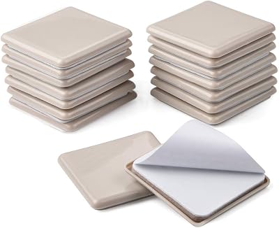 Ezprotekt 2.5" Furniture Sliders for Carpet Moving Pads Self-Adhesive 16 PCS