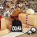 Hallmark Christmas Gift Card Holder Coal (Black Fabric Bag) Small Reusable Sack for Stocking Stuffers, Gift Baskets and More (5BCM1913)
