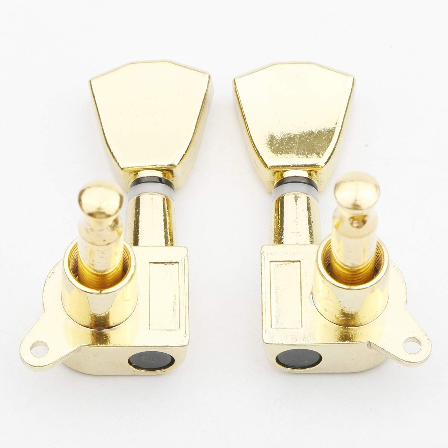 Unxuey Gold Guitar Saddle Bridge Tune-O-Matic Roller Tailpiece and 3L3R Tuning Pegs Keys Set Parts for Les Paul Electric Guitar - Image 4