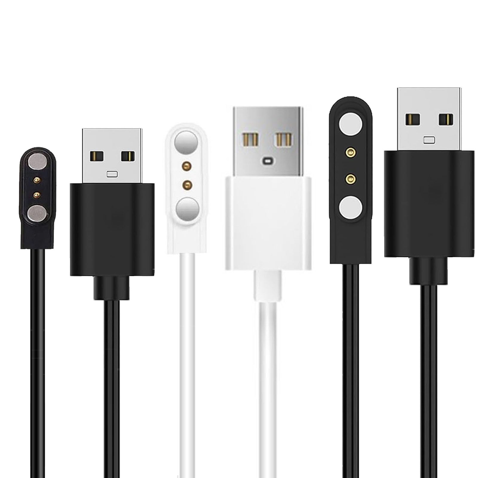 Photo 1 of Xininyia Smart Watch Charger, 3-Pack [2.5mm+2.8mm+4mm] for Veryfit, Da Fit, Gloryfit Magnetic Charging Cable, for 3 Types of smartwatches